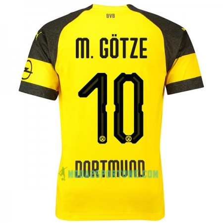 Koszulka Borussia Dortmund M.Gotze 10 Domowe Stroje Piłkarskie 2018/19 Krótki Rękaw